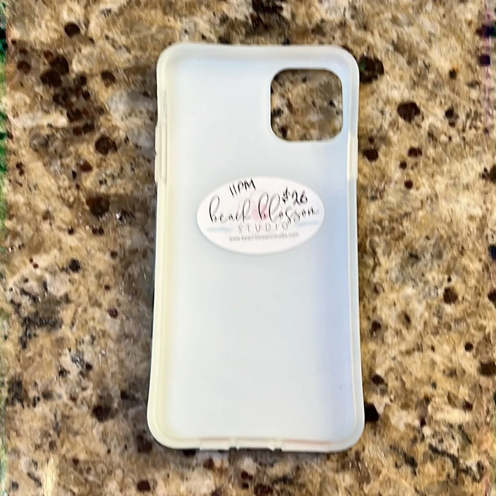 NEW iPhone cover for 11pm Max wave colors Blue Green artwork